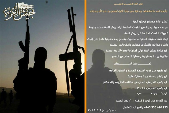 تعويضًا لخسارته.. جيش العِزَّة يستقطب شباب سوريا لتدريبهم عسكريًّا