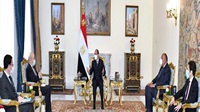 الرئيس السيسي يستقبل